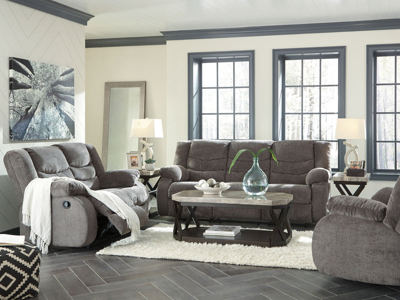 Tulen - Reclining Sofa - Dark Gray