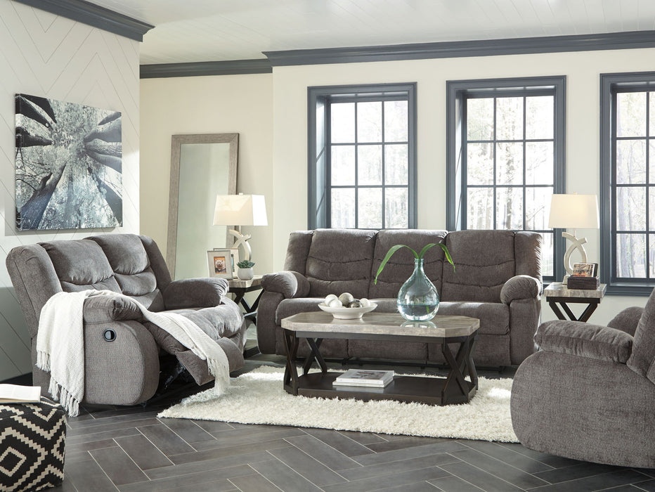 Tulen - Reclining Sofa - Dark Gray