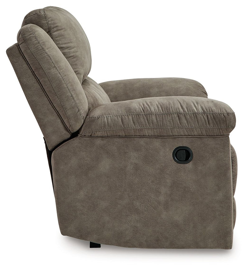 Laresview - Zero Wall Wide Seat Recliner - Faux Leather - Fossil
