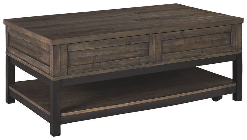 Johurst - LIFT TOP COCKTAIL TABLE - Grayish Brown