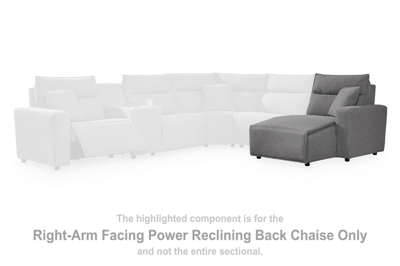 Modmax II - RAF Press Back Power Chaise - Salt And Pepper - Next-Gen Nuvella