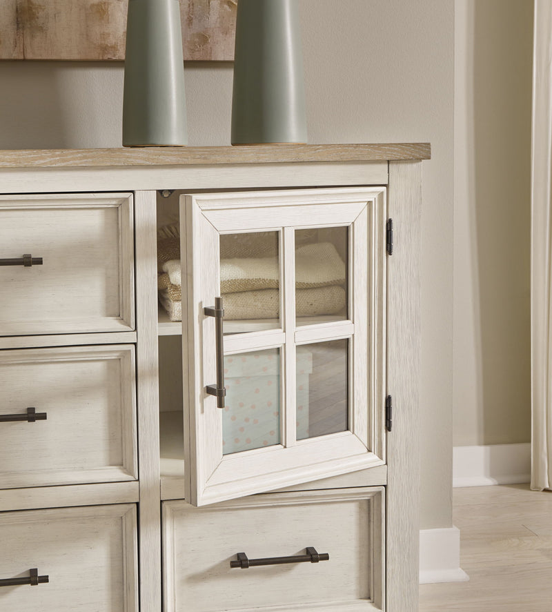 Shaybrock - Dresser - Antique White / Brown