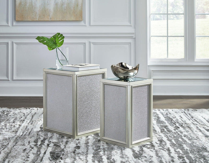Traleena - Nesting End Tables (Set of 2) - Silver Finish