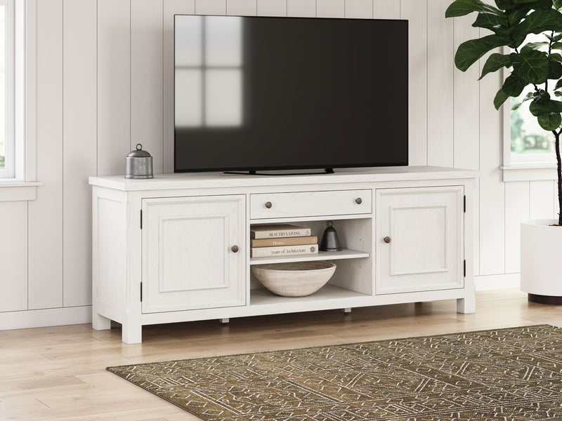 Robbinsdale - Extra Large TV Stand - Antique White