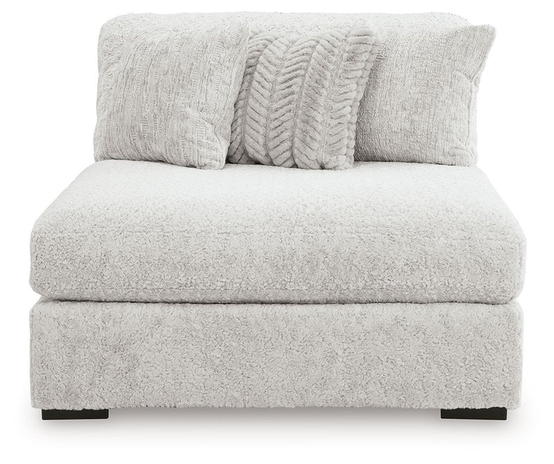Cuddle Plush - Oversized Armless Chaise - Arctic