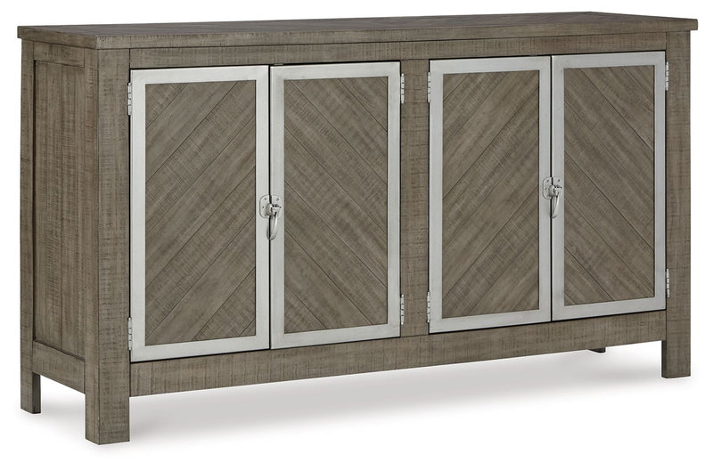 Krystanza - Dining Room Server - Weathered Gray