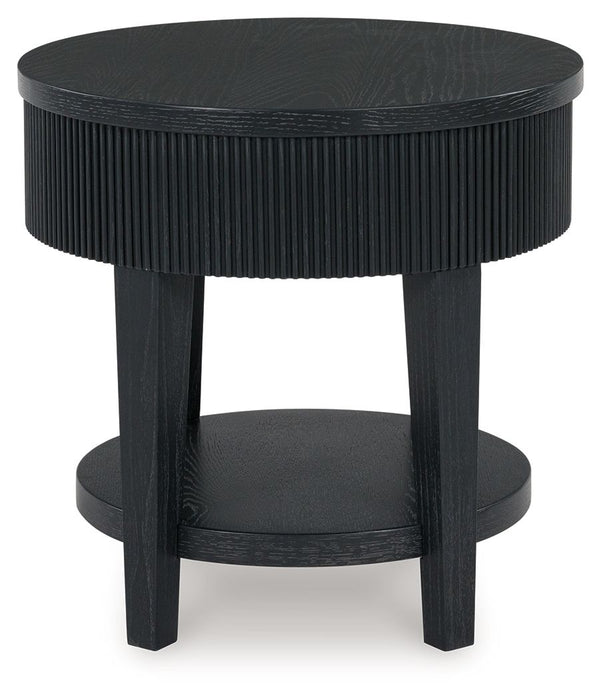 Marstream - Round End Table - Black