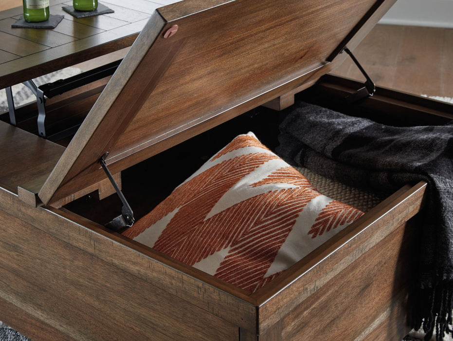 Moriville - Lift Top Cocktail Table - Grayish Brown