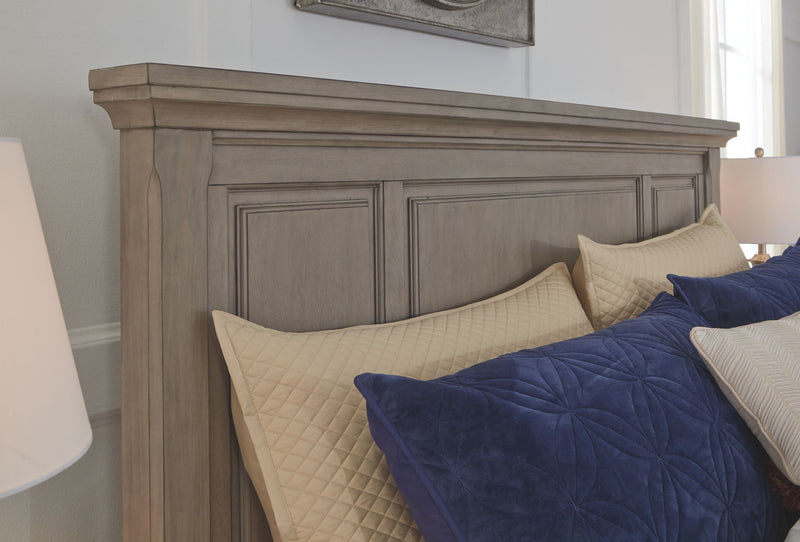Lettner - Queen Panel Bed - Light Gray