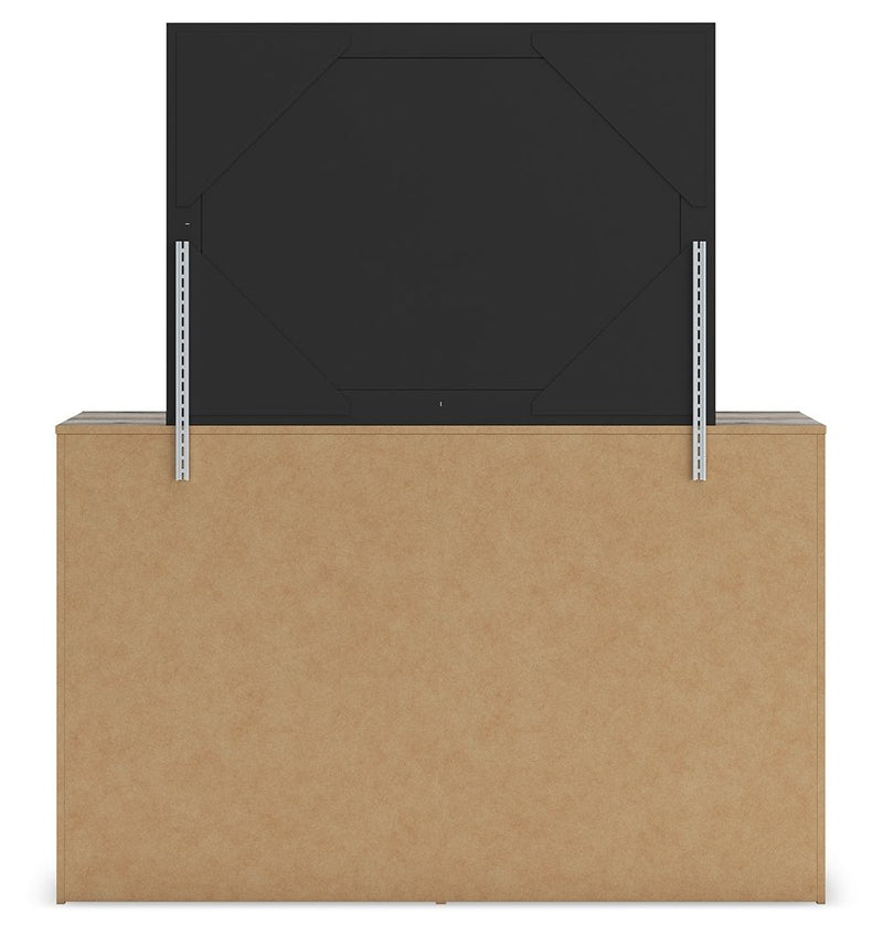 Graystorm - Dresser And Mirror - Brown Gray