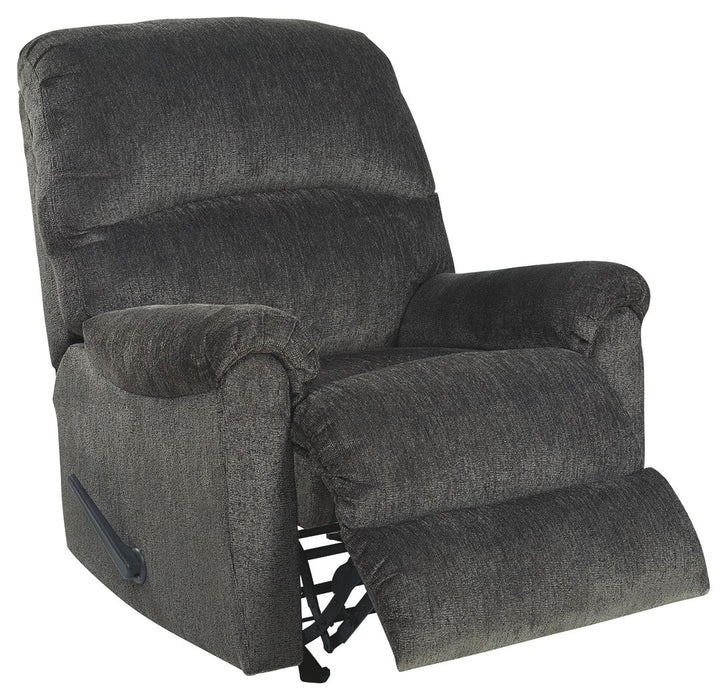 Ballinasloe - Rocker Recliner - Fabric - Smoke