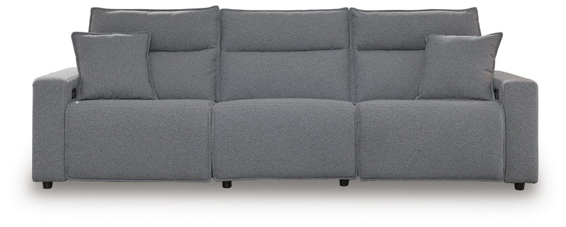 Modmax II - 3-Piece Power Reclining Sectional - Salt And Pepper - Next-Gen Nuvella