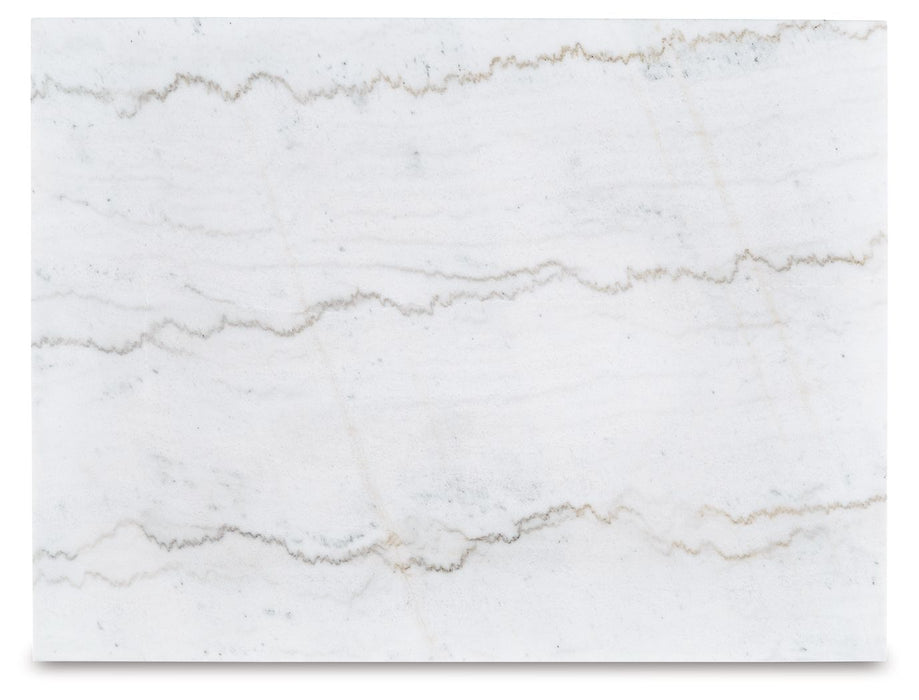 Loyaska - Rectangular Cocktail Table - Brown / Ivory