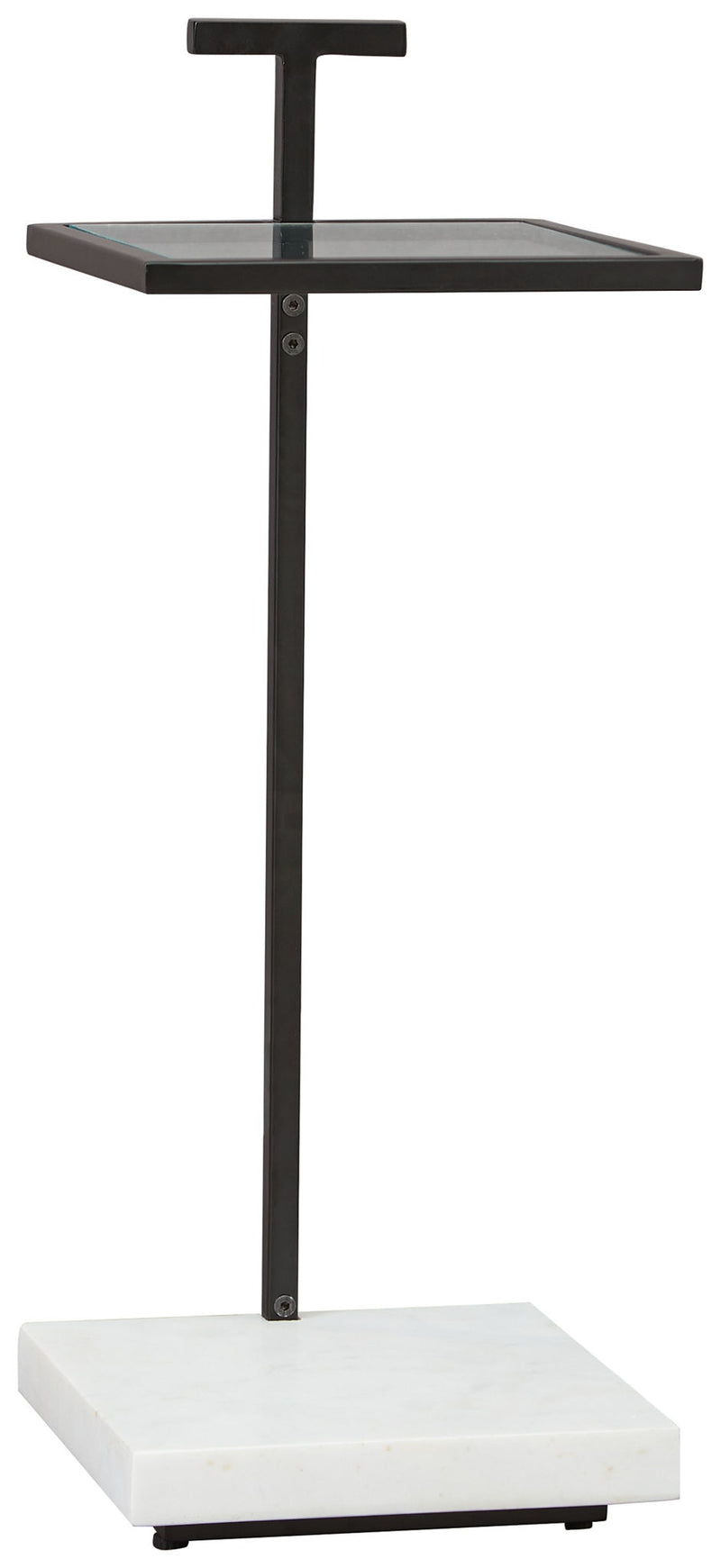 Mannill - Accent Table - Black / White