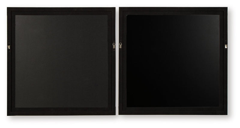 Winbrook - Wall Art Set (Set of 2) - Gray / Tan / Gold Finish