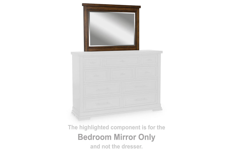 Taffenbrook - Bedroom Mirror - Medium Brown