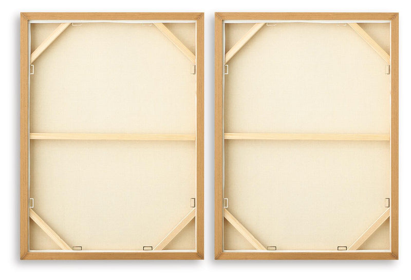 Brettwarth - Wall Art Set (Set of 2) - Green / Blue / Yellow