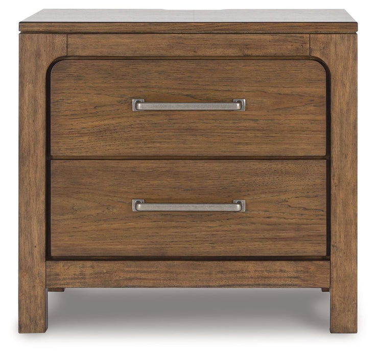 Cabalynn - Two Drawer Night Stand - Light Brown