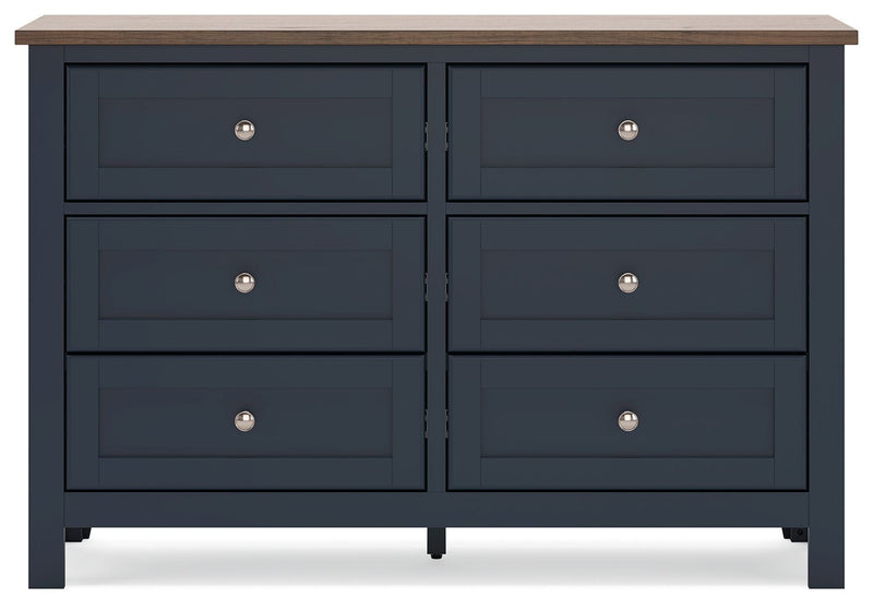 Landocken - Dresser - Brown / Blue