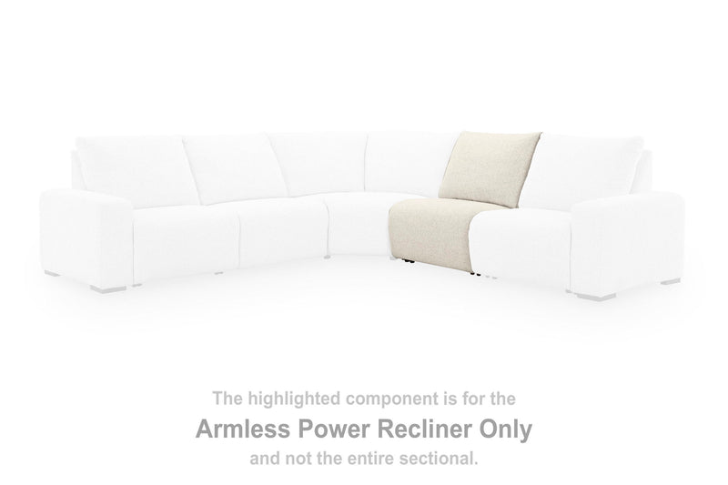 East Loft - Armless Power Recliner - Chia