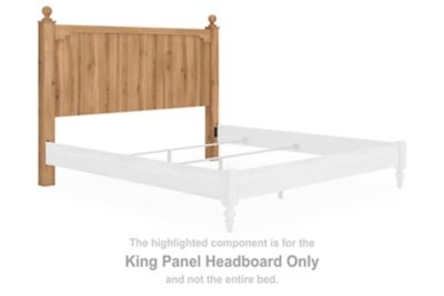 Aleaport - King Panel Headboard - Warm Brown
