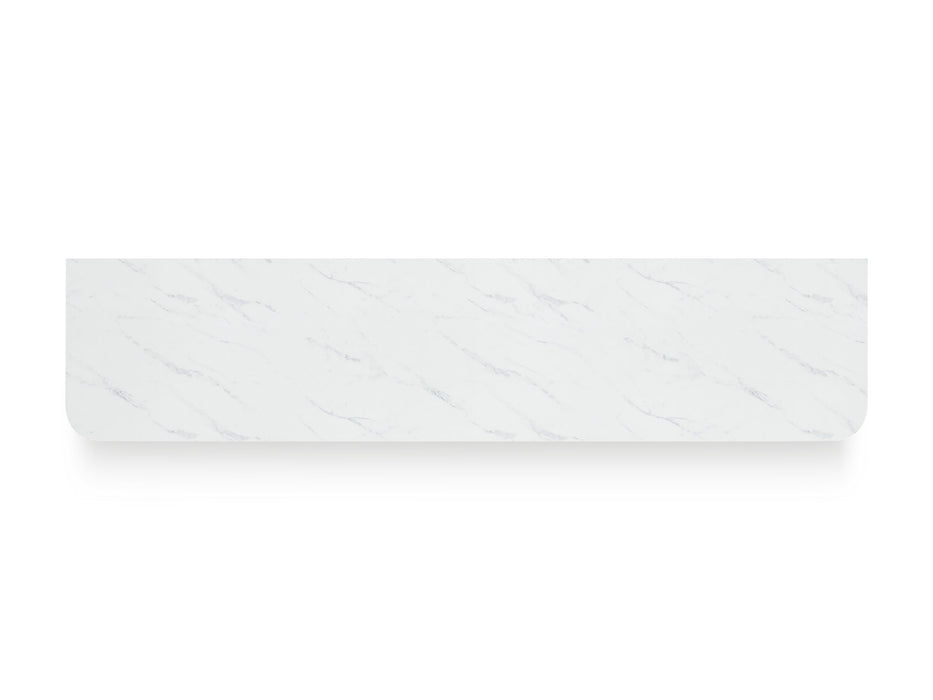 Camdill - XL TV Stand With Fireplace Option - Light Brown