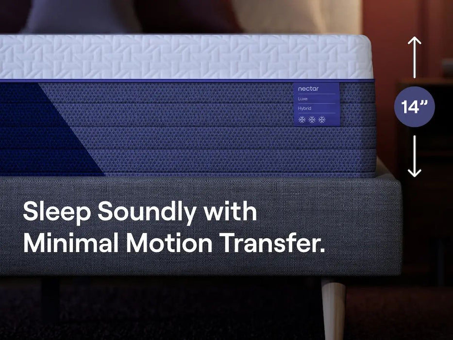 Nectar Luxe Hybrid - White - Mattress