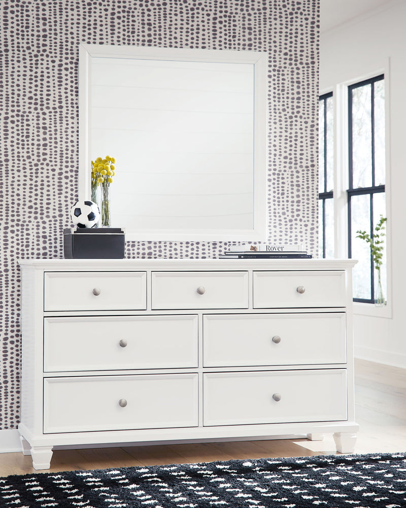 Fortman - Dresser And Mirror - White