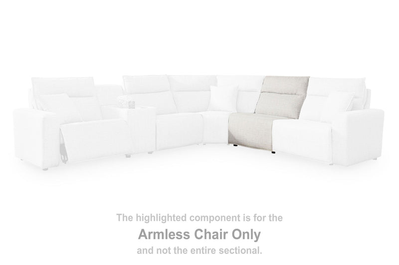 Modmax II - Armless Chair - Stone - Next-Gen Nuvella