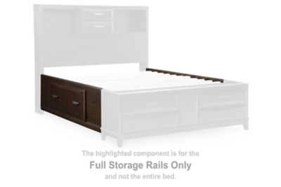 Vanmore - Full Storage Rails - Dark Brown