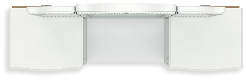 Kozlani - 3 Pc. - Vanity, Mirror And Stool - White