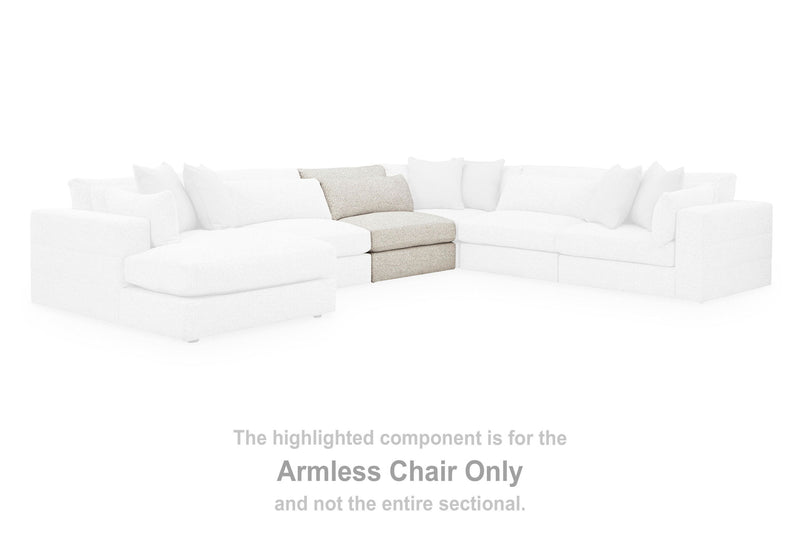 Ashbourne Estate - Armless Chair - Snowstone