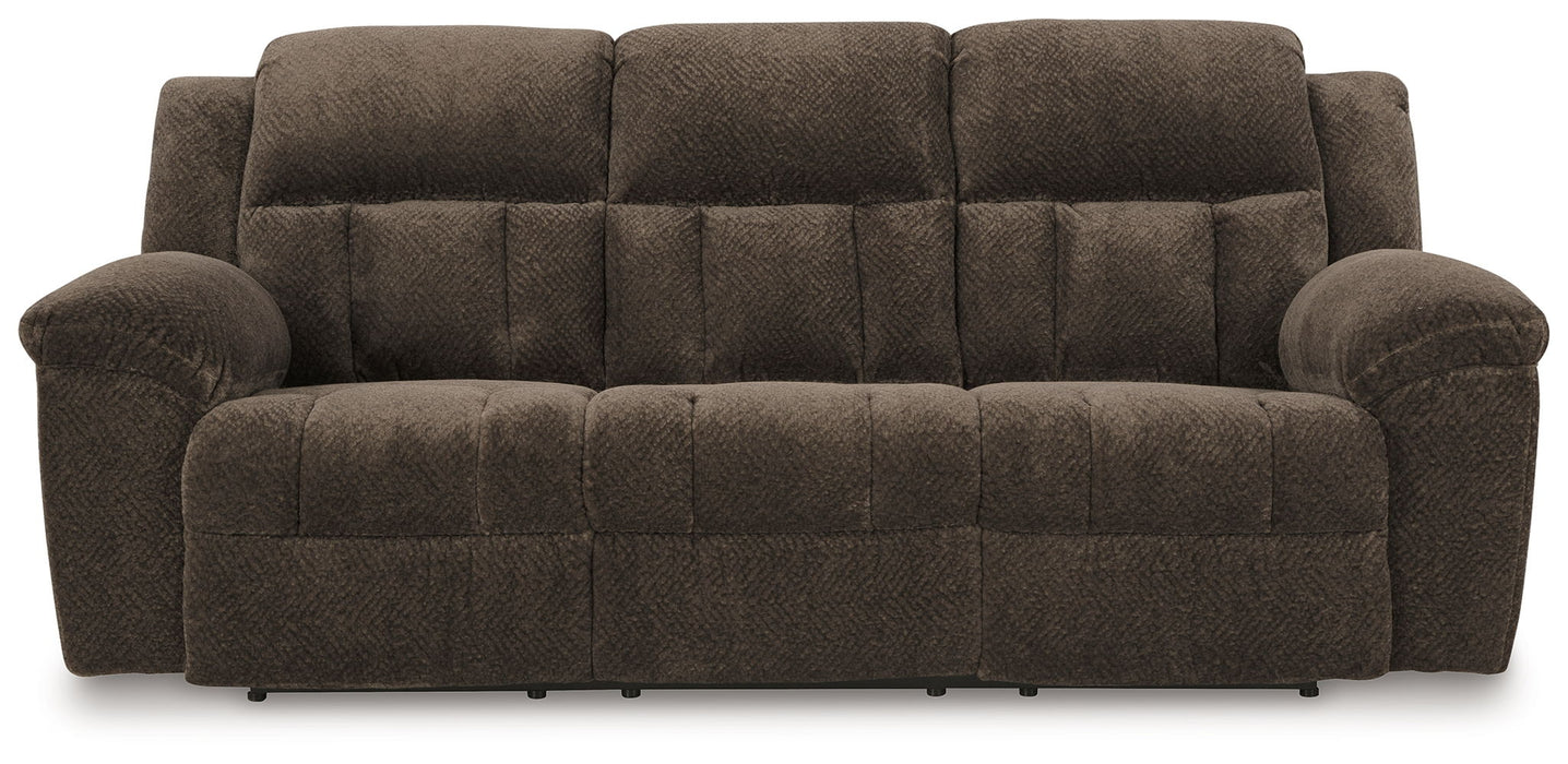Frohn - Reclining Sofa - Fabric - Chocolate