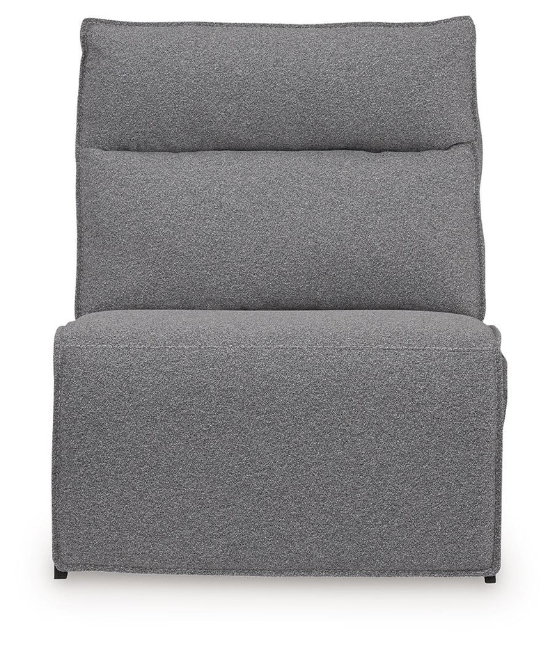 Modmax II - Power Armless Recliner With Adjustable Headrest - Salt And Pepper