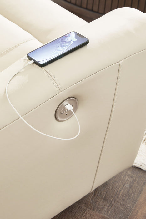 Dahlmoore - Power Reclining Sofa - Almond