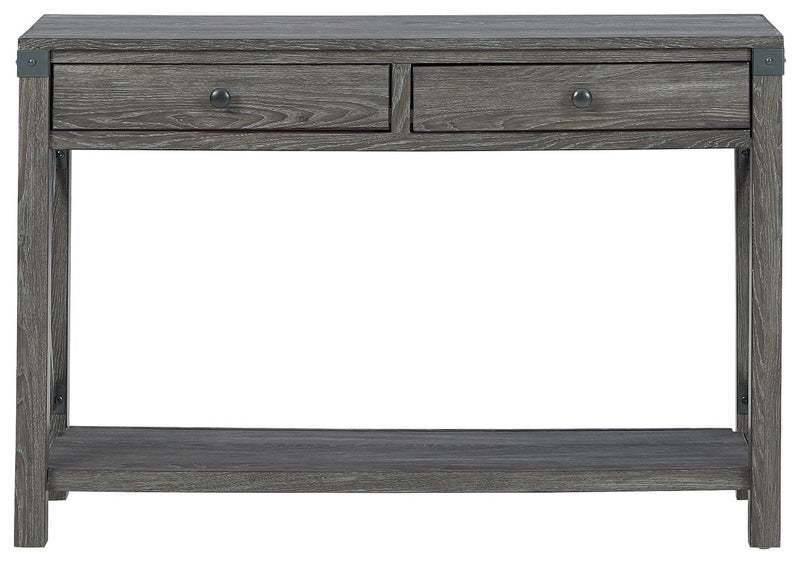 Freedan - Console Sofa Table - Grayish Brown