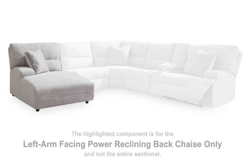 Acklen Place - Laf Power Reclining Back Chaise - Pewter