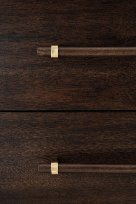 Dantenton - Five Drawer Chest - Merlot