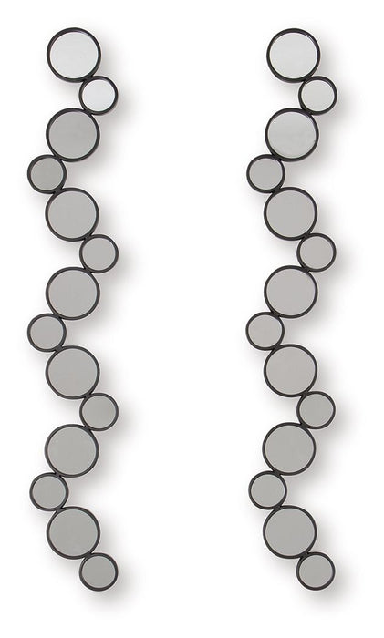 Vinler - Accent Mirror Set (Set of 2) - Black