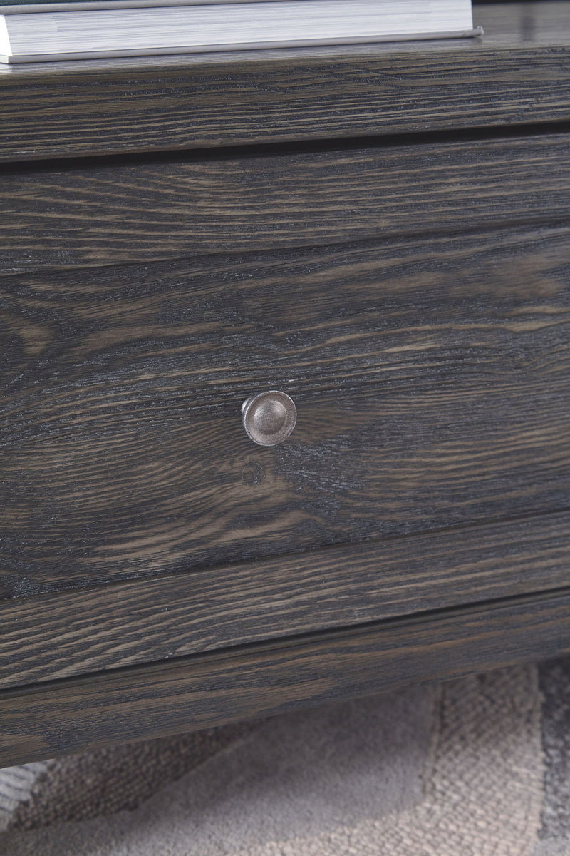 Todoe - Lift Top Cocktail Table - Dark Gray