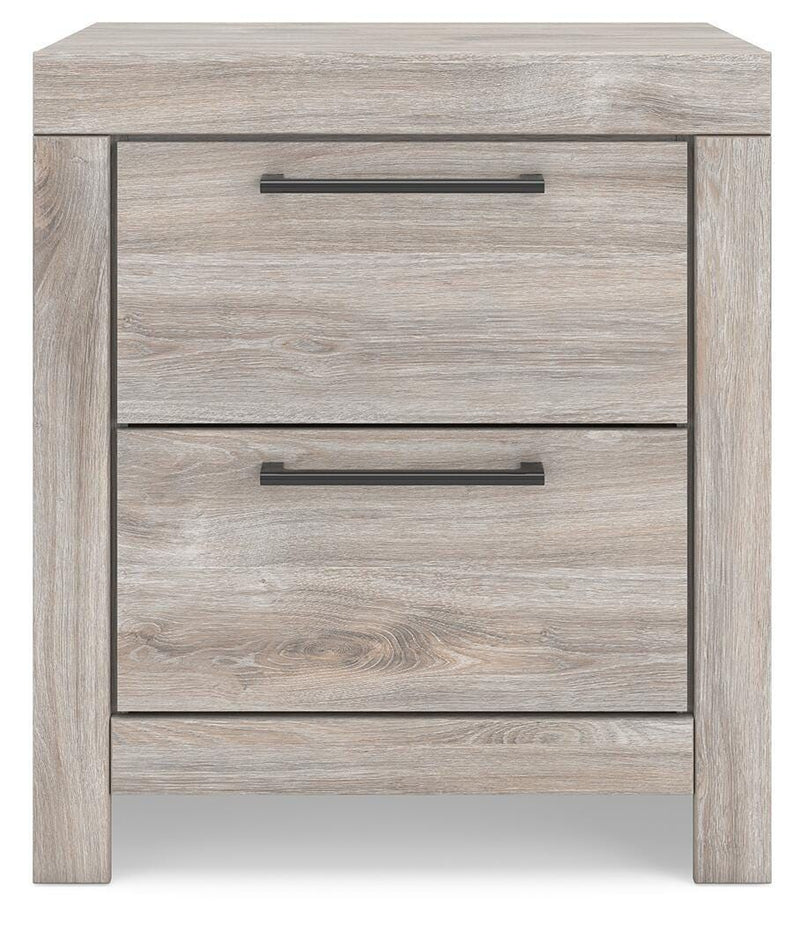 Broachmyn - Two Drawer Night Stand - Gray - Wood