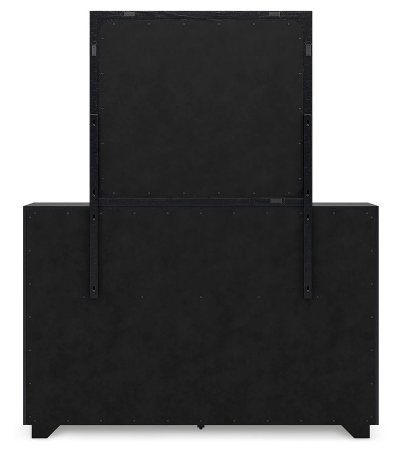Londer - Dresser And Mirror - Black