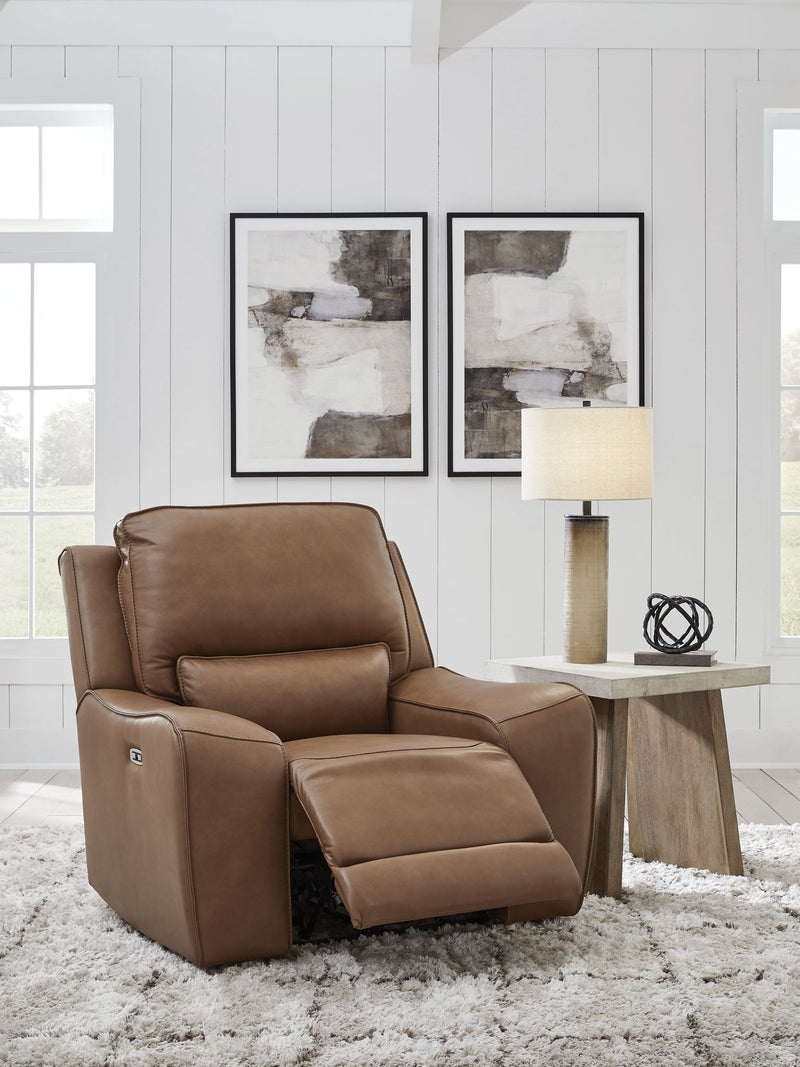 DeepWakes - Power Recliner / Adjustable Headrest - Caramel