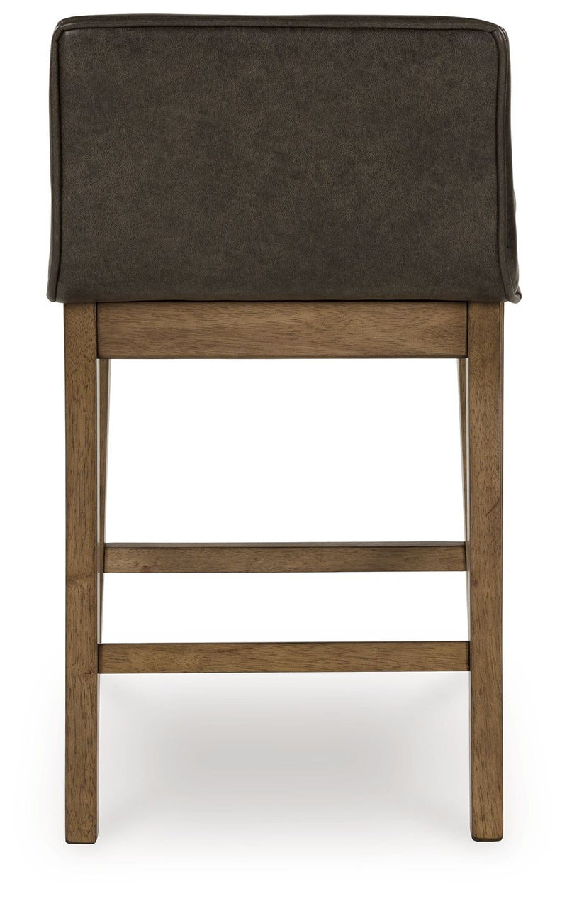 Cabalynn - Upholstered Barstool (Set of 2) - Two-tone Brown
