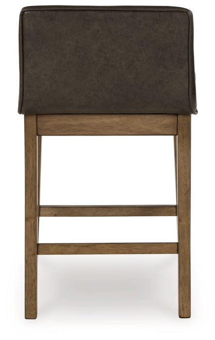 Cabalynn - Upholstered Barstool (Set of 2) - Two-tone Brown