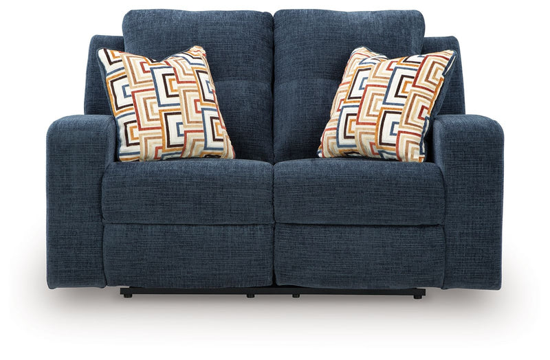 Danum - Reclining Loveseat - Fabric - Ink