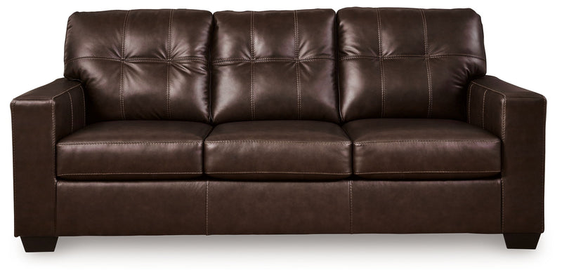 Santorine - Sofa - Leather Match - Dark Brown