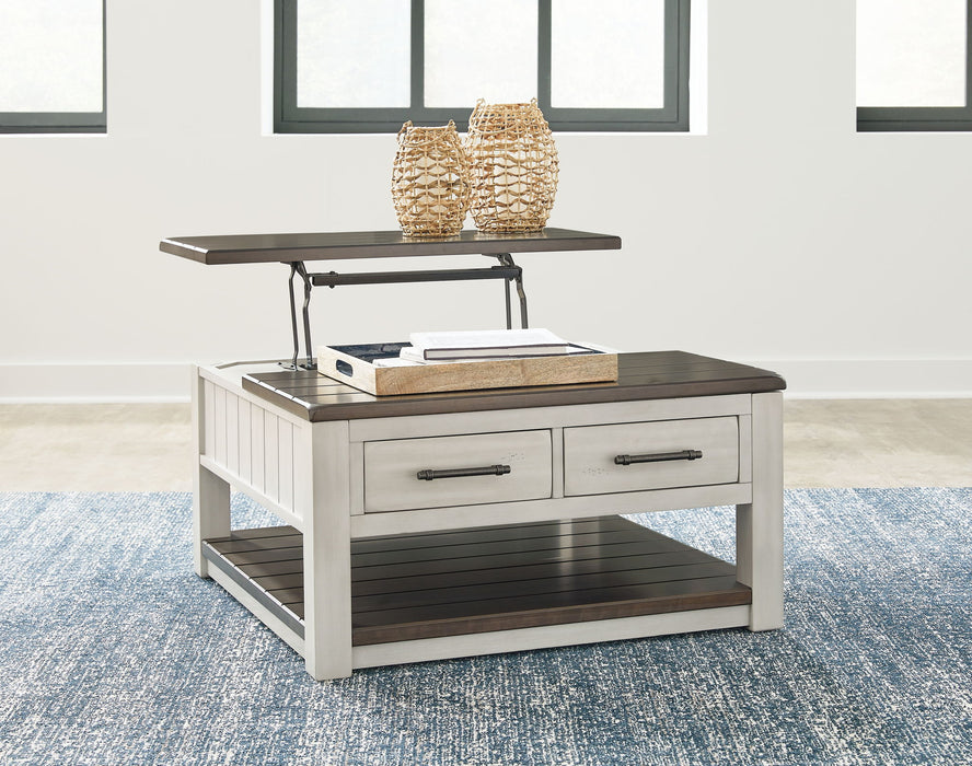 Darborn - Lift Top Cocktail Table - Gray / Brown