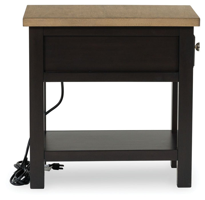 Drazmine - Chair Side End Table - Brown