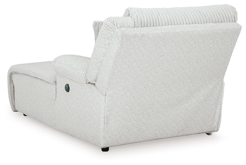 Top Tier - Raf Press Back Power Chaise - Alloy